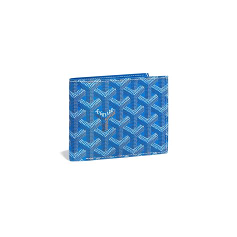 goyard blue wallet.